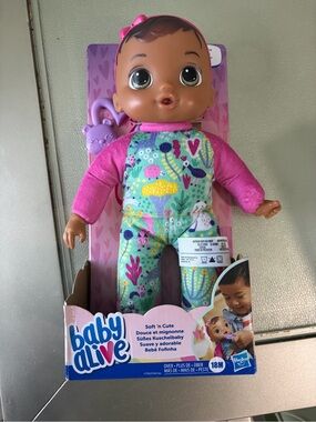 Baby Alive. Soft 'n Cute Baby Doll - Pink & Aqua Outfit